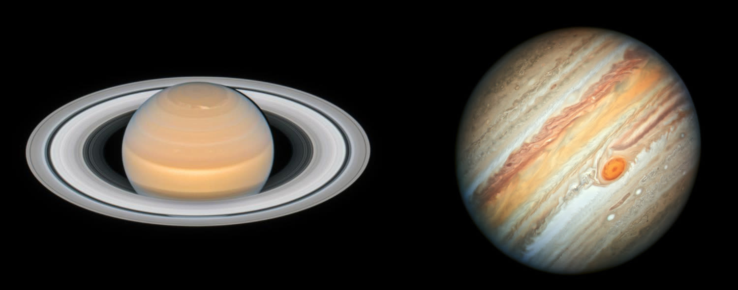 image of Saturn and jupiter